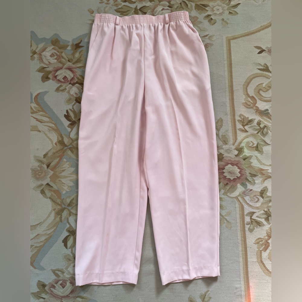 Soft Pink elastic waist pants size 14